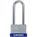 Brinks Keyed Different Padlock Laminated Steel 44mm High Security Long SHKL 172-44002